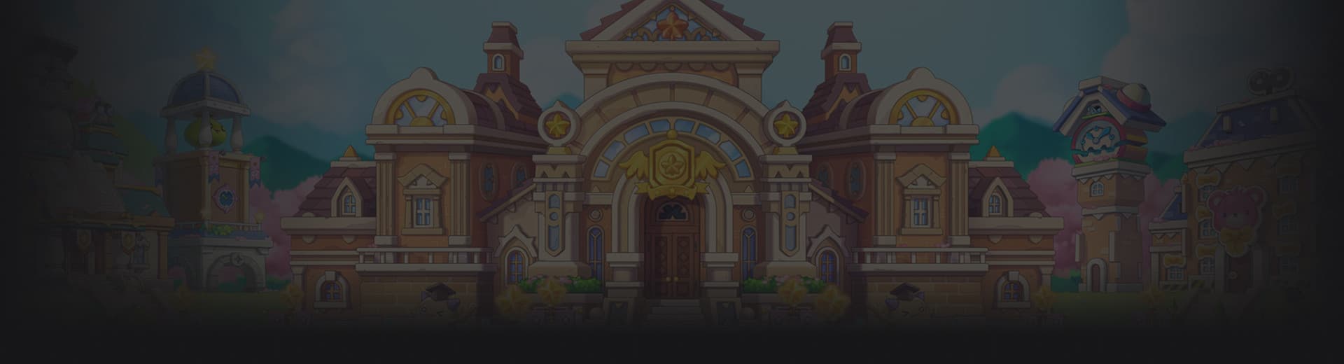 City hall background illustration